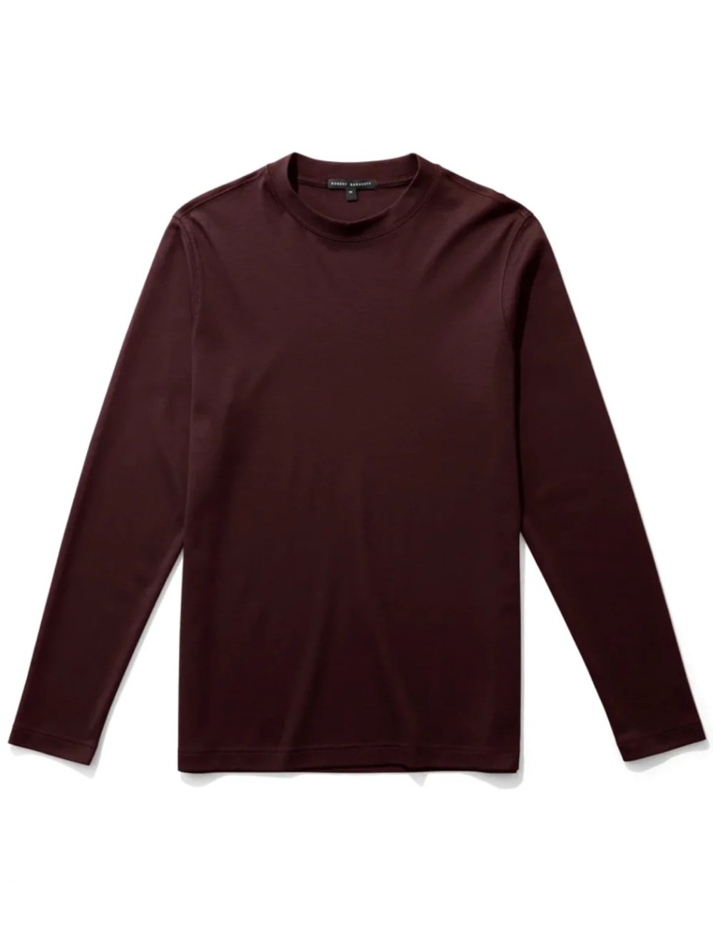 Robert Barakett Georgia Long-Sleeved Crew-Neck T-Shirt in Sonoma Red